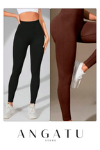 Kit com2 Leggings Zero Transparência Invishape™ | + Frete Grátis | Sem Costura, Canelada, Não Enrola, Modela e Afina a Silhueta