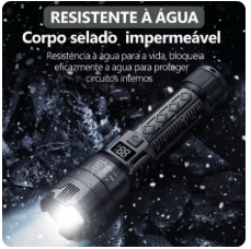LumenX Pro™ - Lanterna Tática com 10.000 Lúmens