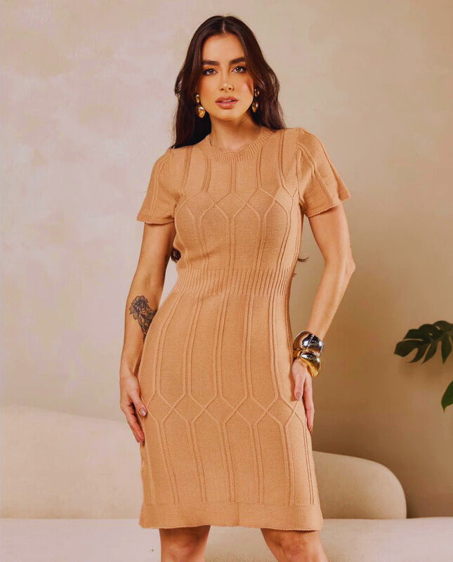 🌟 Vestido Tricô Elegance – Sofisticação e Conforto em Cada Detalhe