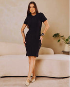 🌟 Vestido Tricô Elegance – Sofisticação e Conforto em Cada Detalhe