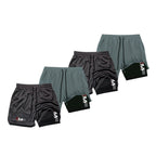 KIT 4 SHORTS DE COMPRESSÃO 2 EM 1 PROFIT  [PAGUE 02 LEVE 04]