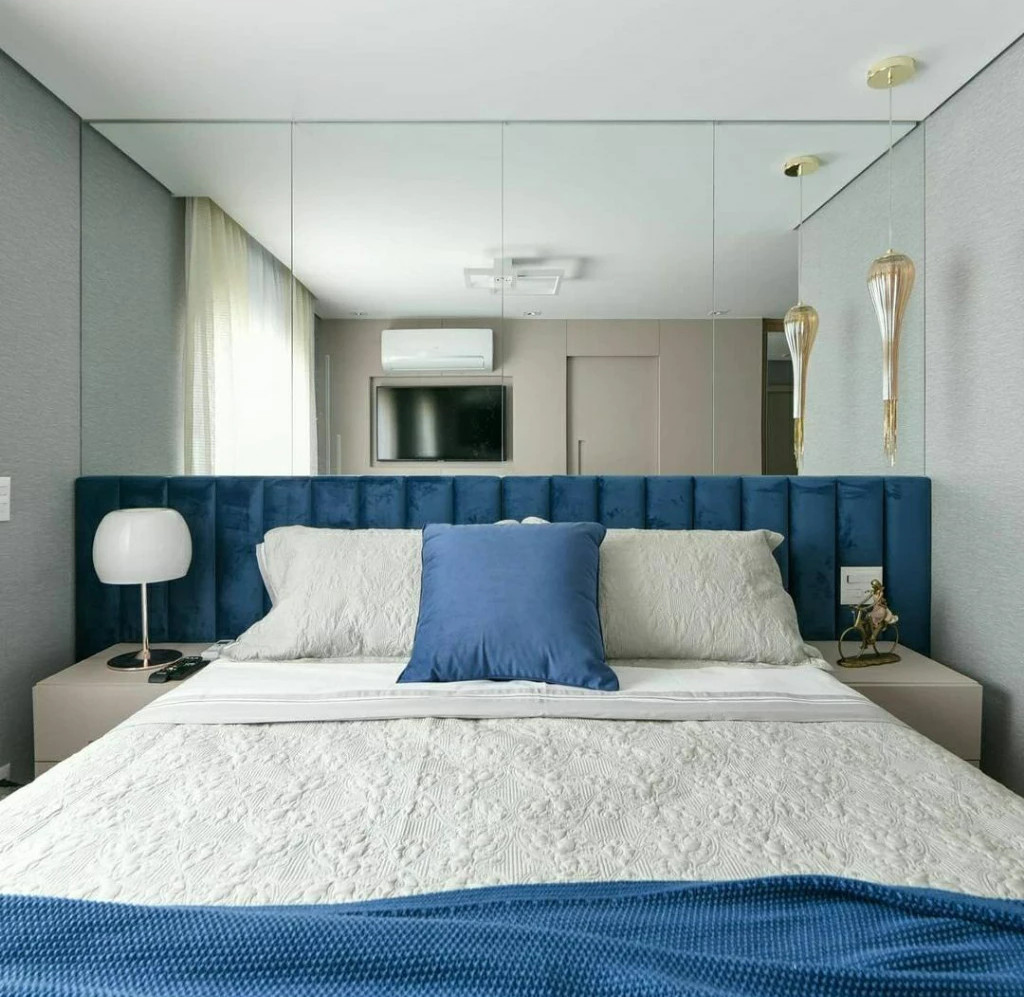 Kit 7 Cabeceiras Estofada Modular Cama Casal Padrão