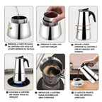 Cafeteira Italiana Aço Inox MASTER