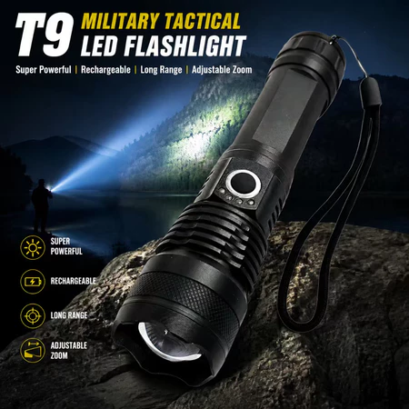 LumenX Pro™ - Lanterna Tática com 10.000 Lúmens