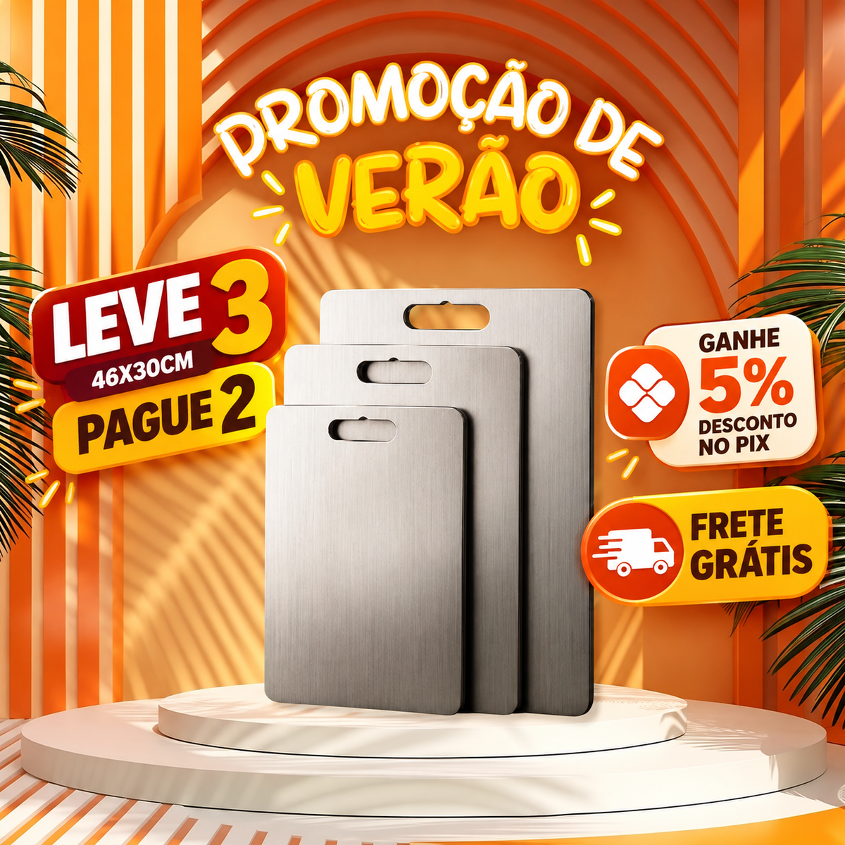 Tábua de Cozinha Titanium - Antibacteriana e Antisujeira