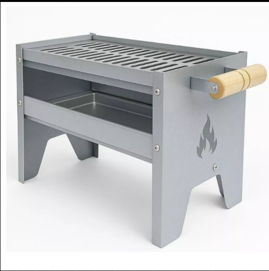 Churrasqueira Galvanizada Compacta Portátil FORGE GRILL Prateada (50% OFF + FRETE GRÁTIS)