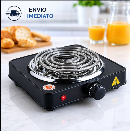 Fogão Elétrico Cooktop 1 Boca 1000W Portátil Camping | Linha Premium