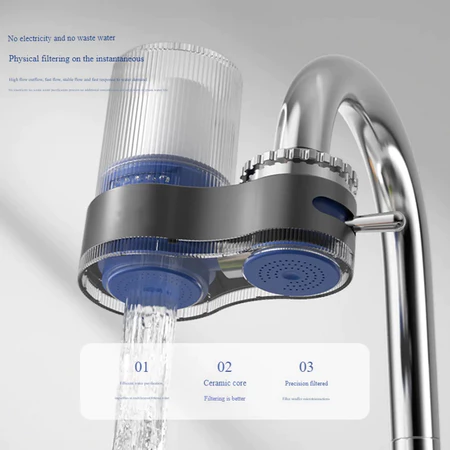 Filtro Com Purificador De Água Para Torneira Carvão Ativo 7 Camadas de Filtragem Elimina Impurezas