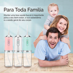 🦷AquaSmile Pro™ – Irrigador Bucal Portátil Recarregável 💧