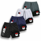 KIT 4 SHORTS DE COMPRESSÃO 2 EM 1 PROFIT  [PAGUE 02 LEVE 04]