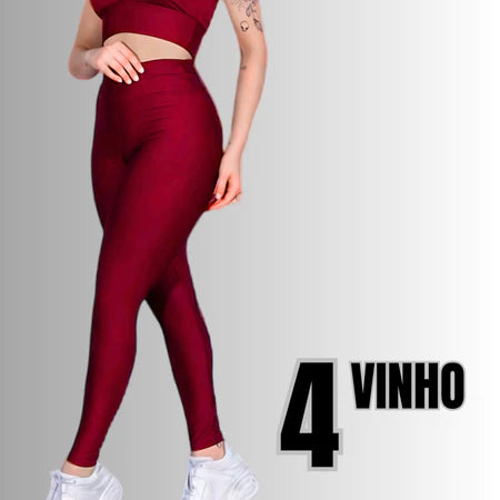 Leve 4 Leggings Invishape™ – Modela sem Marcar, 100% Opaca e Confortável!
