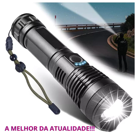 LumenX Pro™ - Lanterna Tática com 10.000 Lúmens