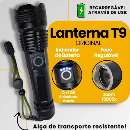 LumenX Pro™ - Lanterna Tática com 10.000 Lúmens