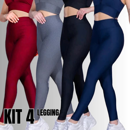 Kit 2 Leggings Zero Transparência – Não Enrola, Modela e Afina a Silhueta