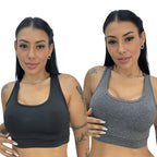 Kit com 2 Tops Inviflex™Conforto, Suporte e Liberdade para seus Treinos