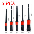 5 Pcs Kit de Pincéis Internos Detalhamento Automotivo