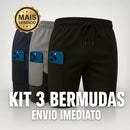 Kit 3 Shorts 2 em 1 Para Academia, Corrida e Lazer