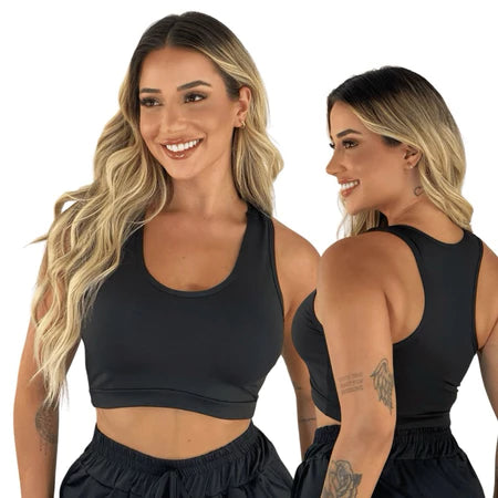 Kit com 2 Tops Inviflex™Conforto, Suporte e Liberdade para seus Treinos