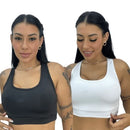 Kit com 2 Tops Inviflex™Conforto, Suporte e Liberdade para seus Treinos