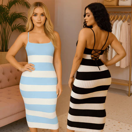 🌸 Vestido Tricô Elegance Fit™ – O Equilíbrio Perfeito Entre Conforto e Sofisticação