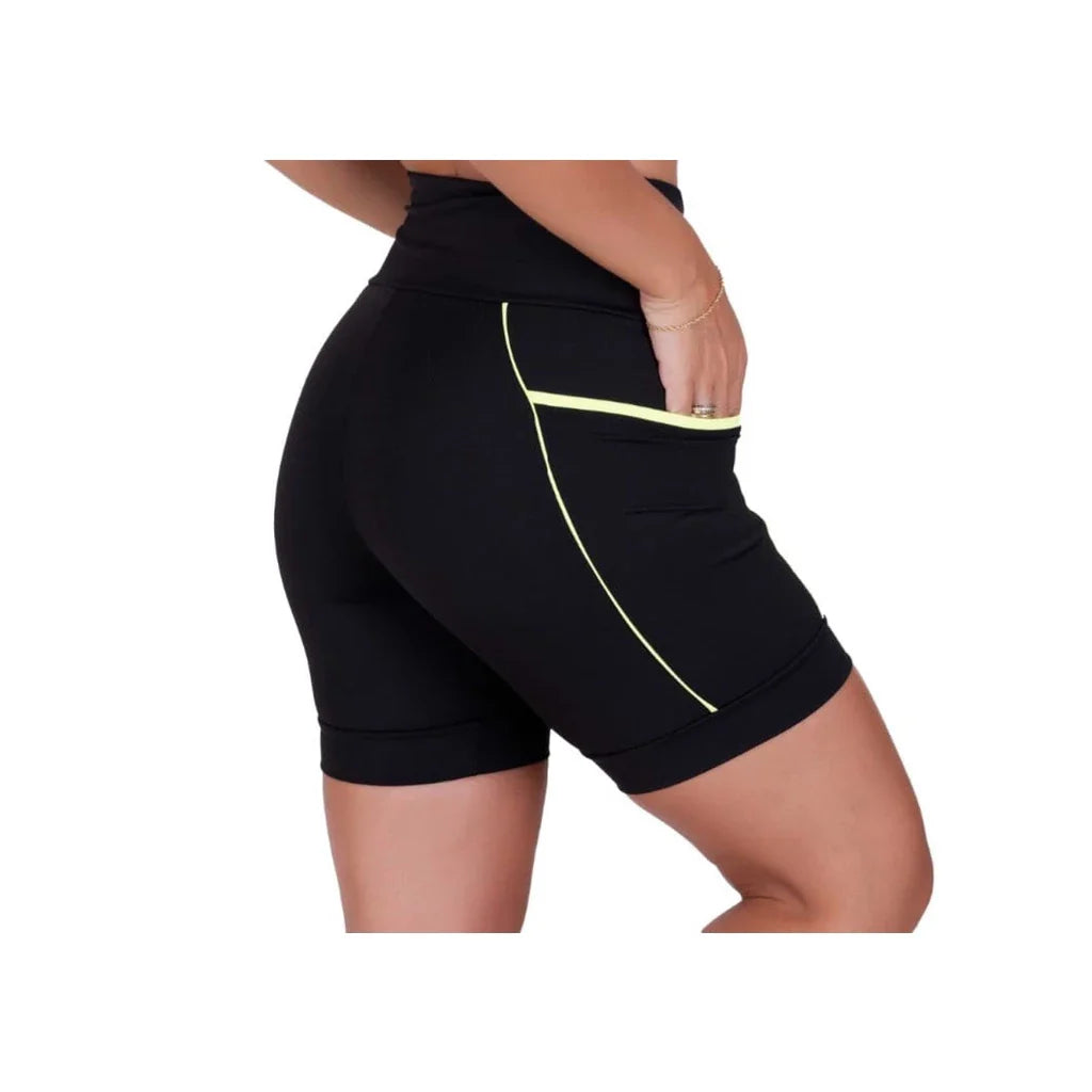 Kit 3 Bermudas Fitness com Cós Alto e Bolsos Fundos - PowerFit 3X
