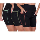 Kit 3 Bermudas Fitness com Cós Alto e Bolsos Fundos - PowerFit 3X