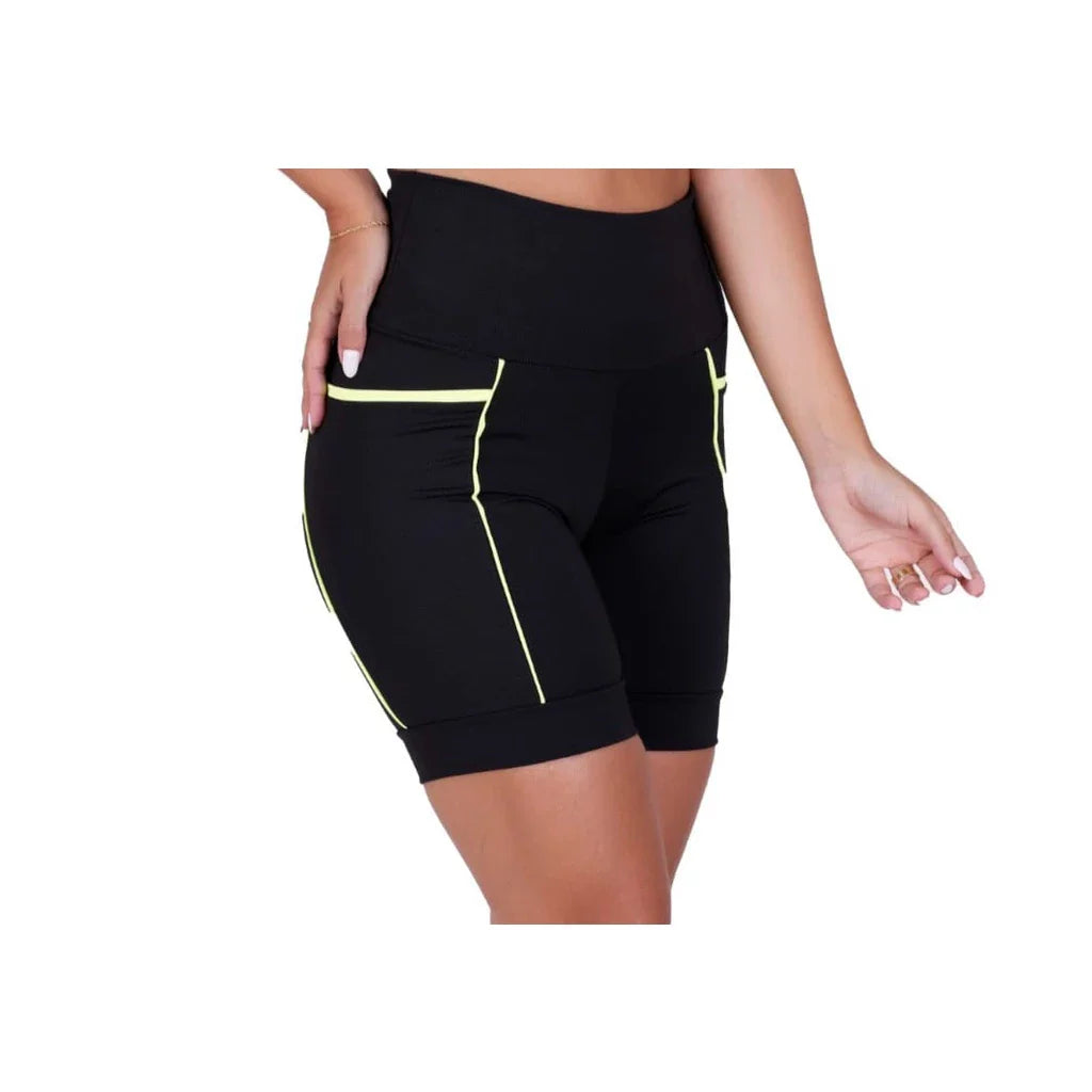 Kit 3 Bermudas Fitness com Cós Alto e Bolsos Fundos - PowerFit 3X