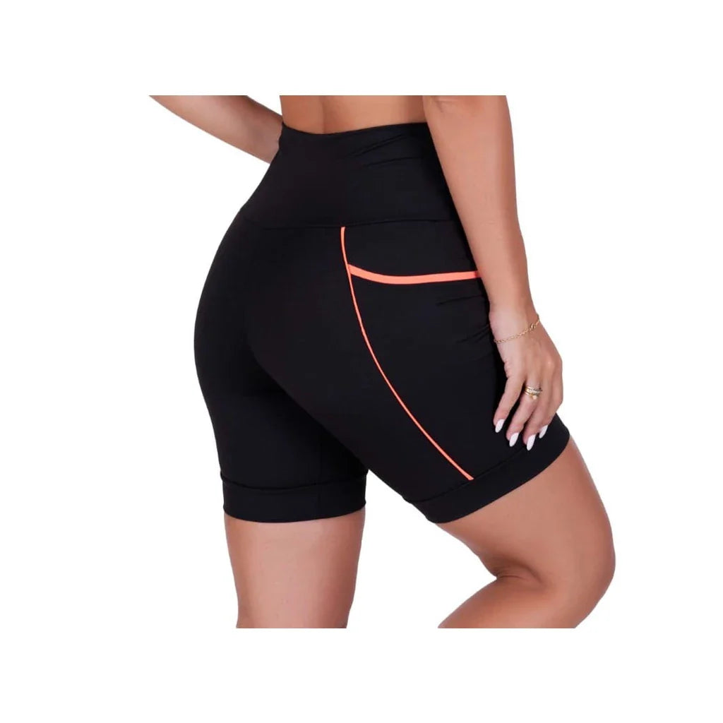 Kit 3 Bermudas Fitness com Cós Alto e Bolsos Fundos - PowerFit 3X