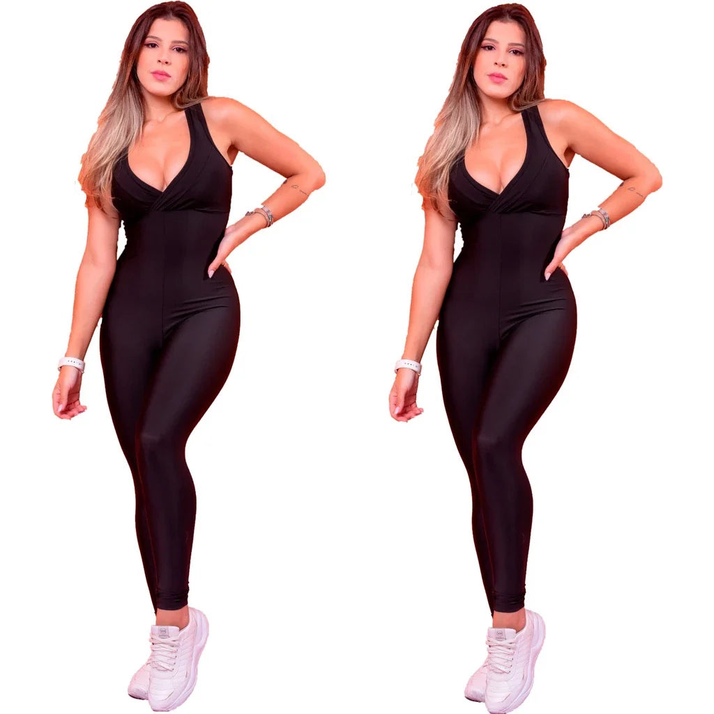 Kit 2 Macacões Fitness Longos - FitFlex