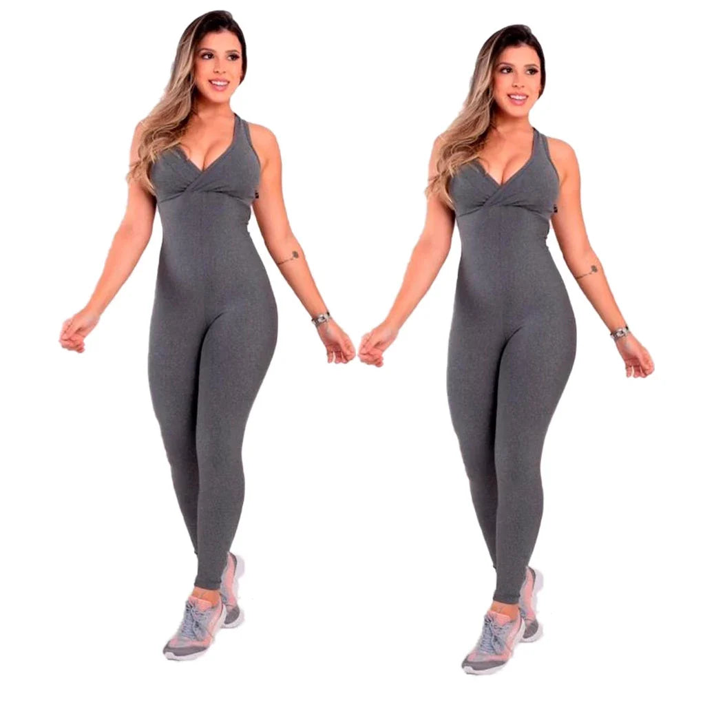 Kit 2 Macacões Fitness Longos - FitFlex