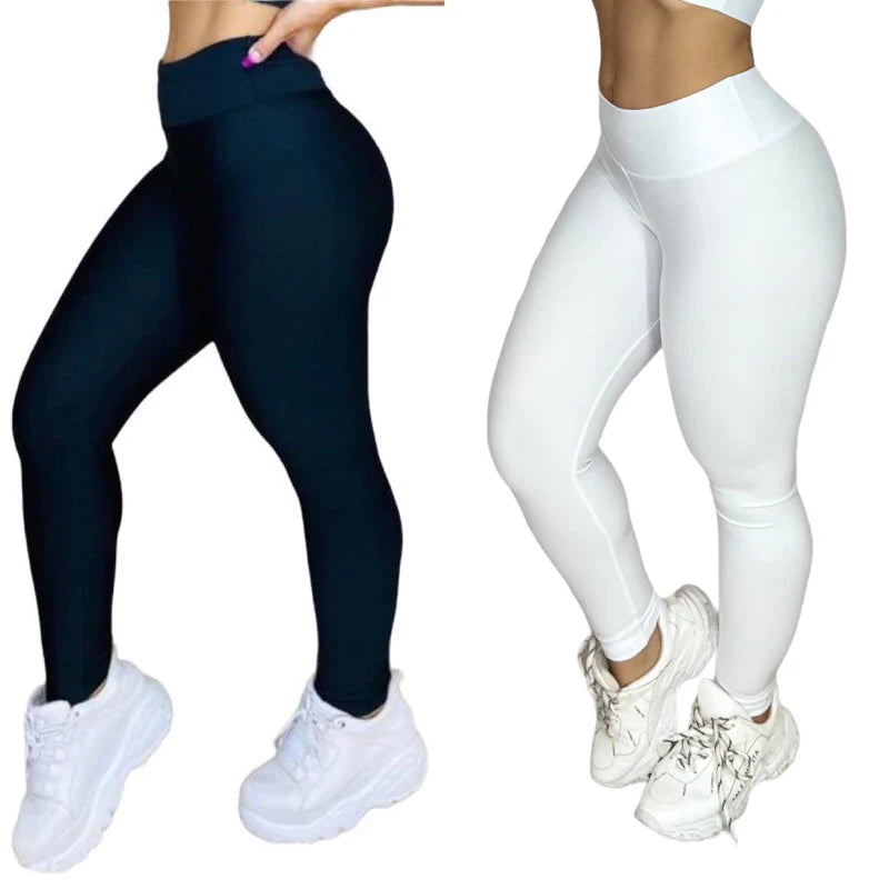 Leve 2 Leggings Duplex Lisa – Modela sem Marcar, 100% Opaca