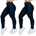 Leve 2 Leggings Duplex Lisa – Modela sem Marcar, 100% Opaca
