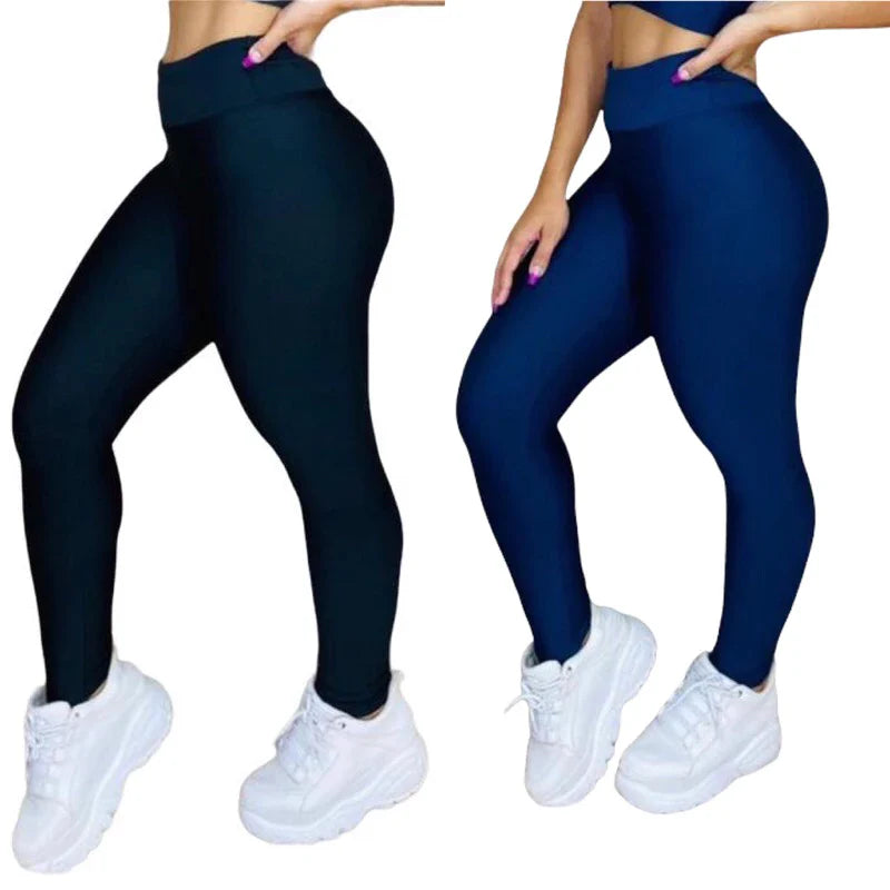Leve 2 Leggings Duplex Lisa – Modela sem Marcar, 100% Opaca