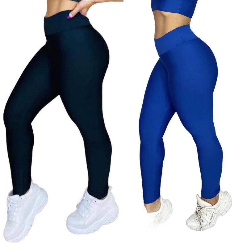 Leve 2 Leggings Duplex Lisa – Modela sem Marcar, 100% Opaca