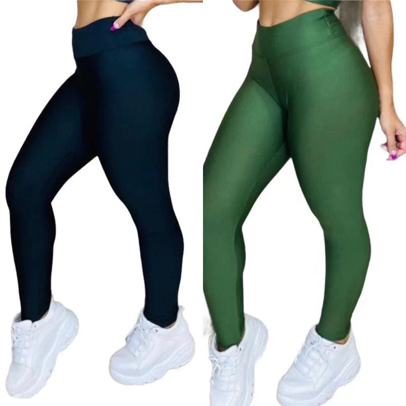 Leve 2 Leggings Duplex Lisa – Modela sem Marcar, 100% Opaca