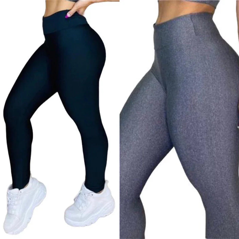 Leve 2 Leggings Duplex Lisa – Modela sem Marcar, 100% Opaca