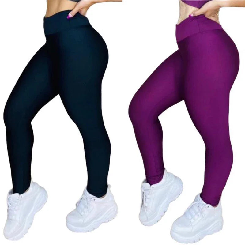 Leve 2 Leggings Duplex Lisa – Modela sem Marcar, 100% Opaca