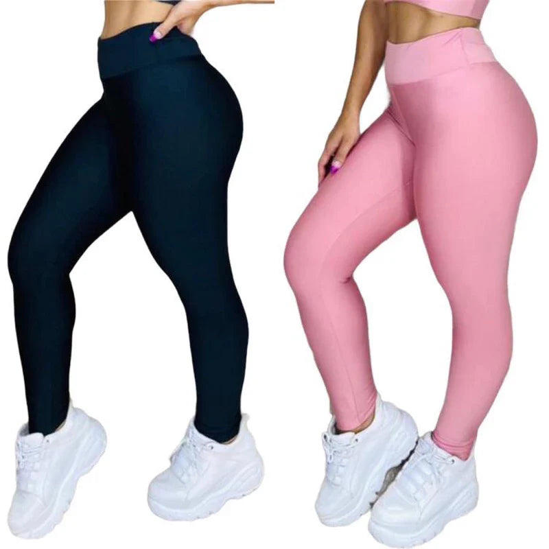 Leve 2 Leggings Duplex Lisa – Modela sem Marcar, 100% Opaca