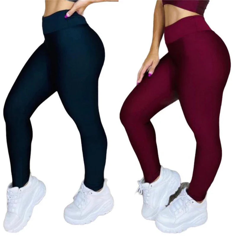 Leve 2 Leggings Duplex Lisa – Modela sem Marcar, 100% Opaca