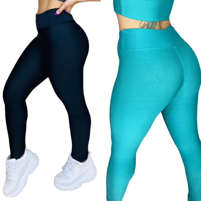Leve 2 Leggings Duplex Lisa – Modela sem Marcar, 100% Opaca