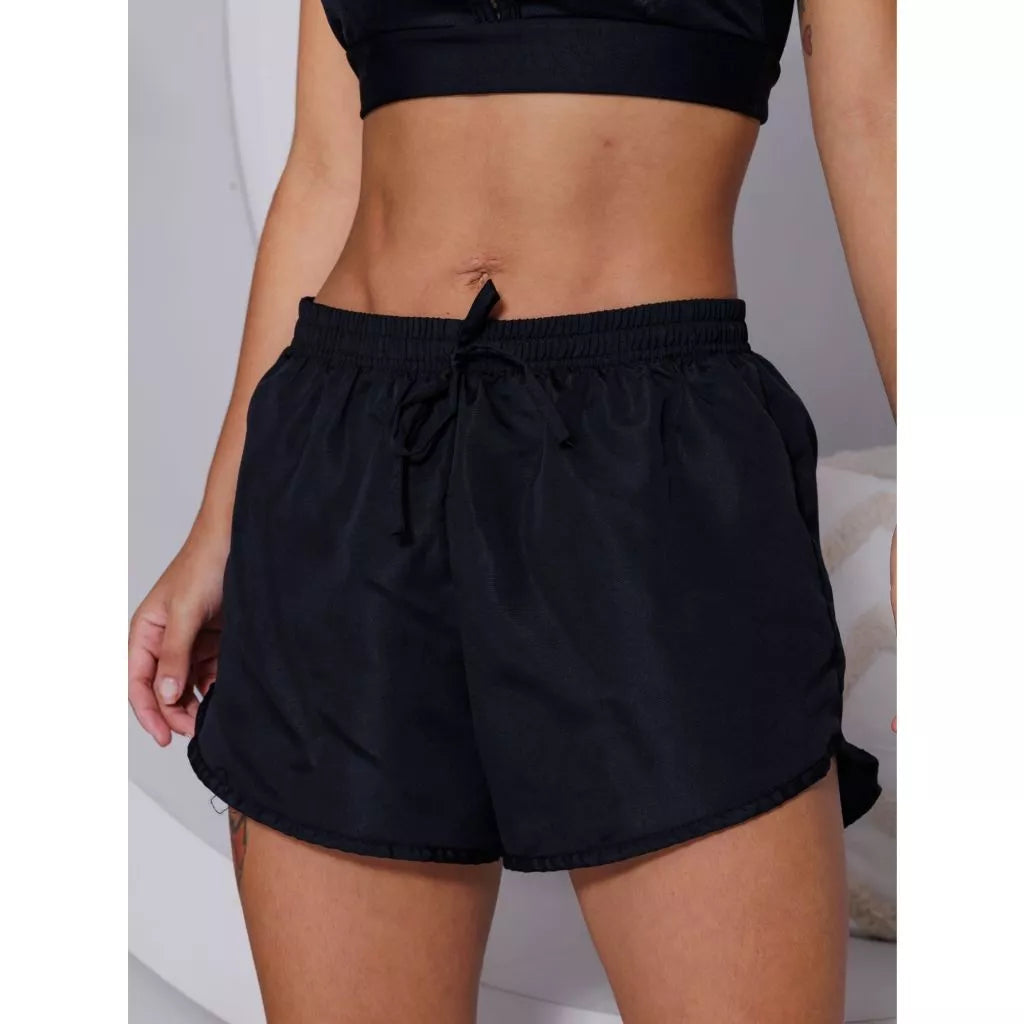 Kit 3 Shorts Tactel Feminino - APENAS R$79,80
