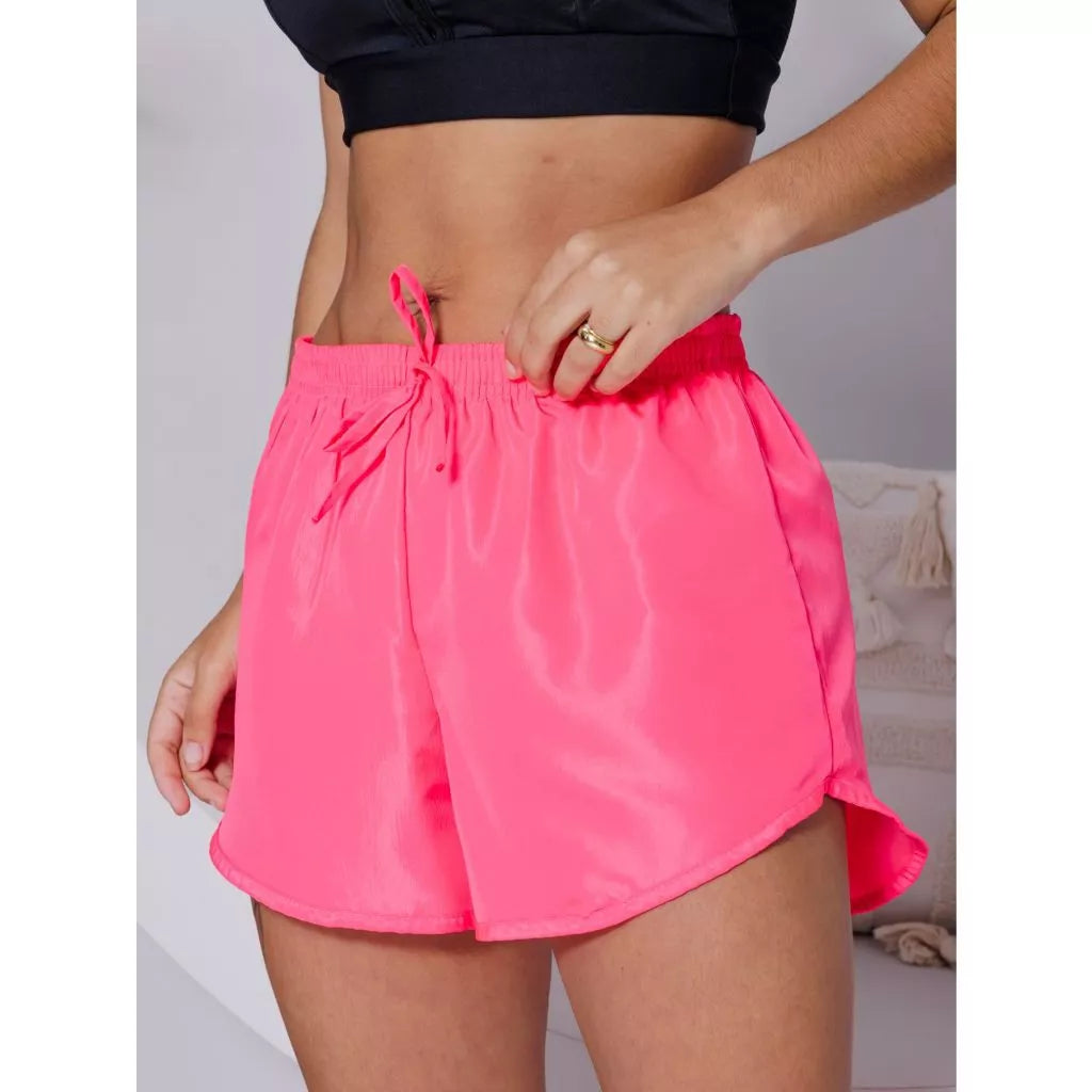 Kit 3 Shorts Tactel Feminino - APENAS R$79,80