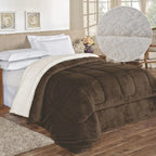 Coberdrom Edredom Sherpa Queen Casal - 2.40x2.20 - Macio e Elegante