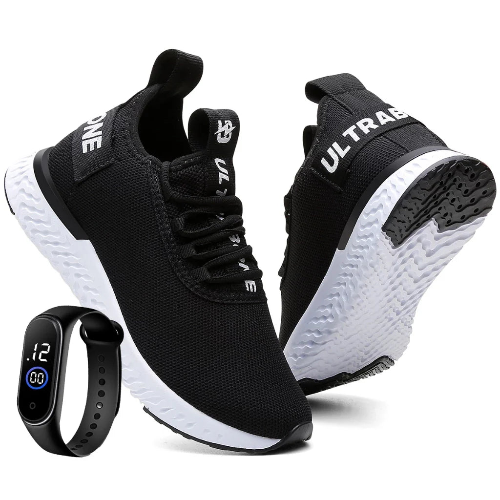 Kit Tênis Feminino para Corrida, Academia + Relógio - Promoção