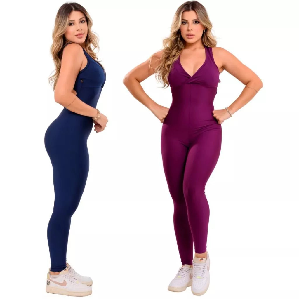 Kit 2 Macacões Fitness Longos - FitFlex