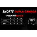 Kit 3 Shorts 2 em 1 Para Academia, Corrida e Lazer