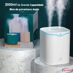 Umidificador Aromatizador 2L Bico Duplo USB LED