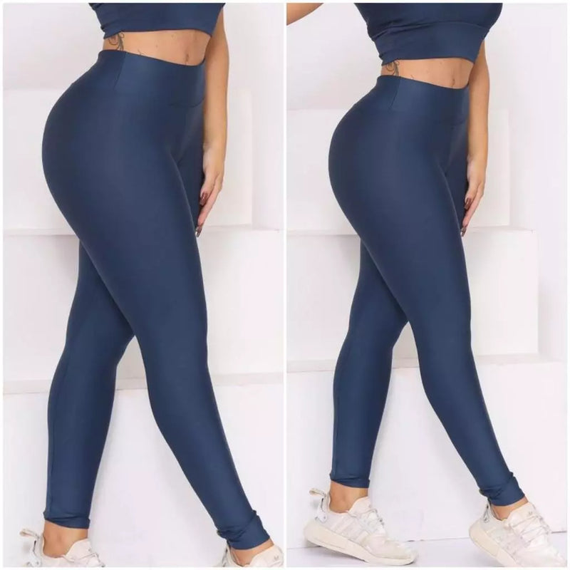 Leve 2 Leggings Duplex Lisa – Modela sem Marcar, 100% Opaca