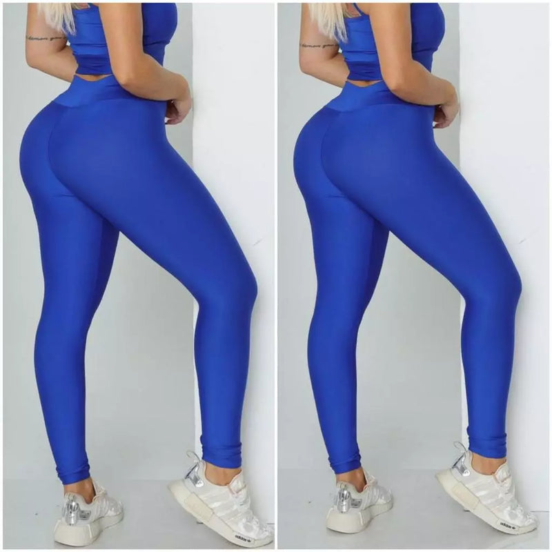 Leve 2 Leggings Duplex Lisa – Modela sem Marcar, 100% Opaca