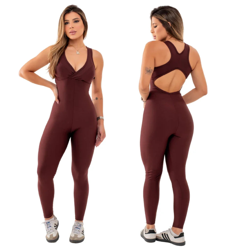 Kit 2 Macacões Fitness Longos - FitFlex